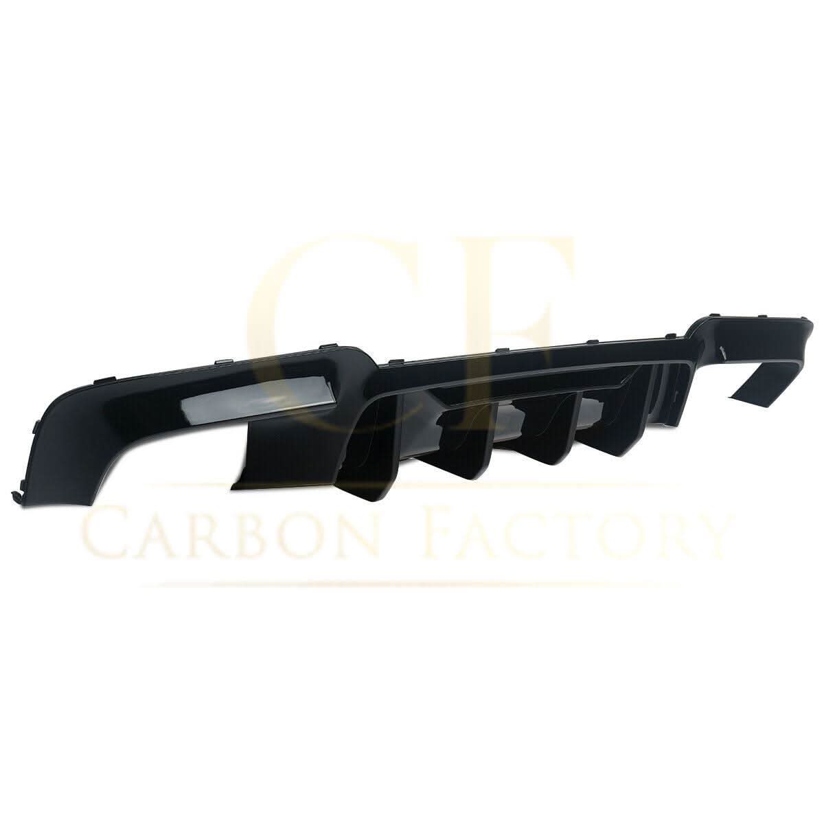 Competition Style Gloss Black Rear Diffuser Quad Exhaust for BMW F10 5 Series 10-17