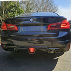 CS Style Gloss Black Rear Diffuser for BMW F90 M5 & G30 G31 5 Series M Sport 17-24