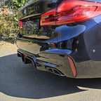 CS Style Gloss Black Rear Diffuser for BMW F90 M5 & G30 G31 5 Series M Sport 17-24