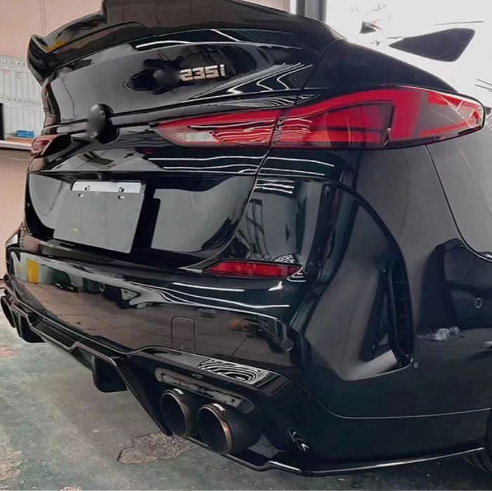 DK2 Style Gloss Black Rear Diffuser for BMW F44 2 Series 21-Present