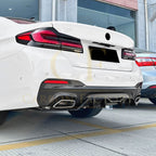 Gloss Black Rear Bumper Extension for BMW G30 G31 5 Series LCI M Sport 22-24