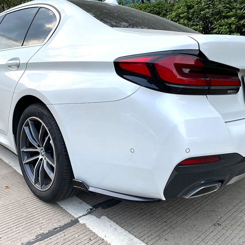 Gloss Black Rear Bumper Spats for BMW G30 G31 5 Series M Sport 17-24