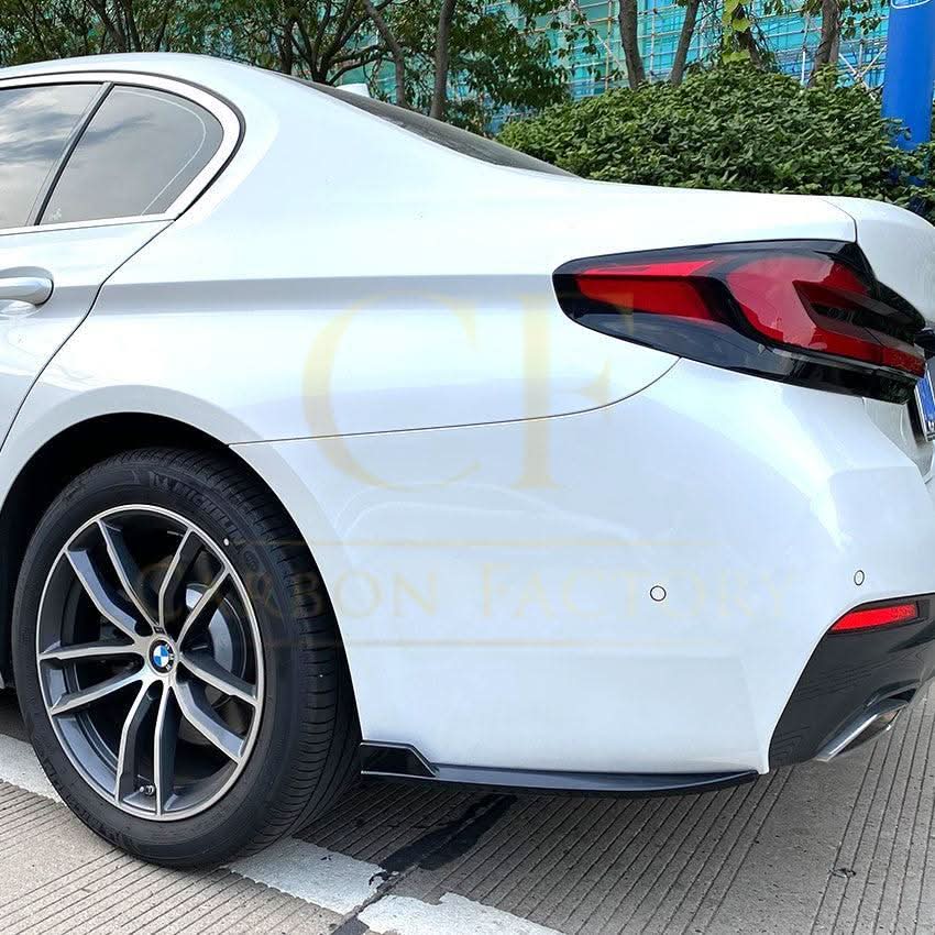Gloss Black Rear Bumper Spats for BMW G30 G31 5 Series M Sport 17-24