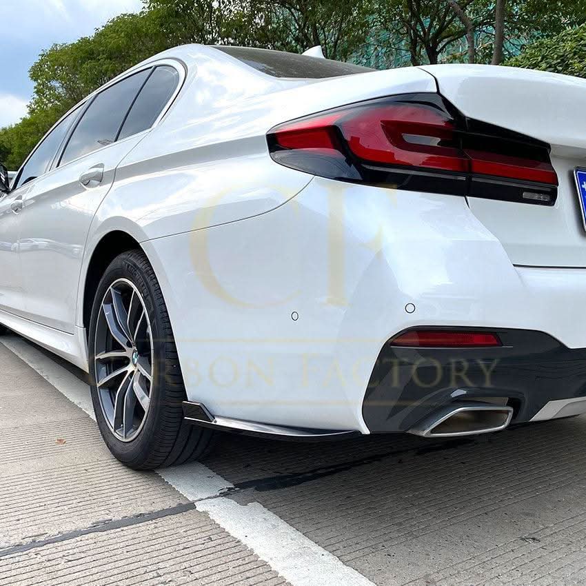 Gloss Black Rear Bumper Spats for BMW G30 G31 5 Series M Sport 17-24
