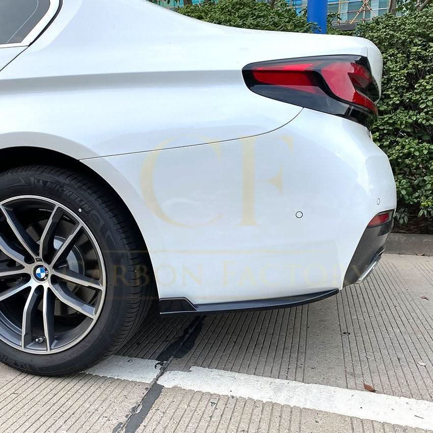 Gloss Black Rear Bumper Spats for BMW G30 G31 5 Series M Sport 17-24