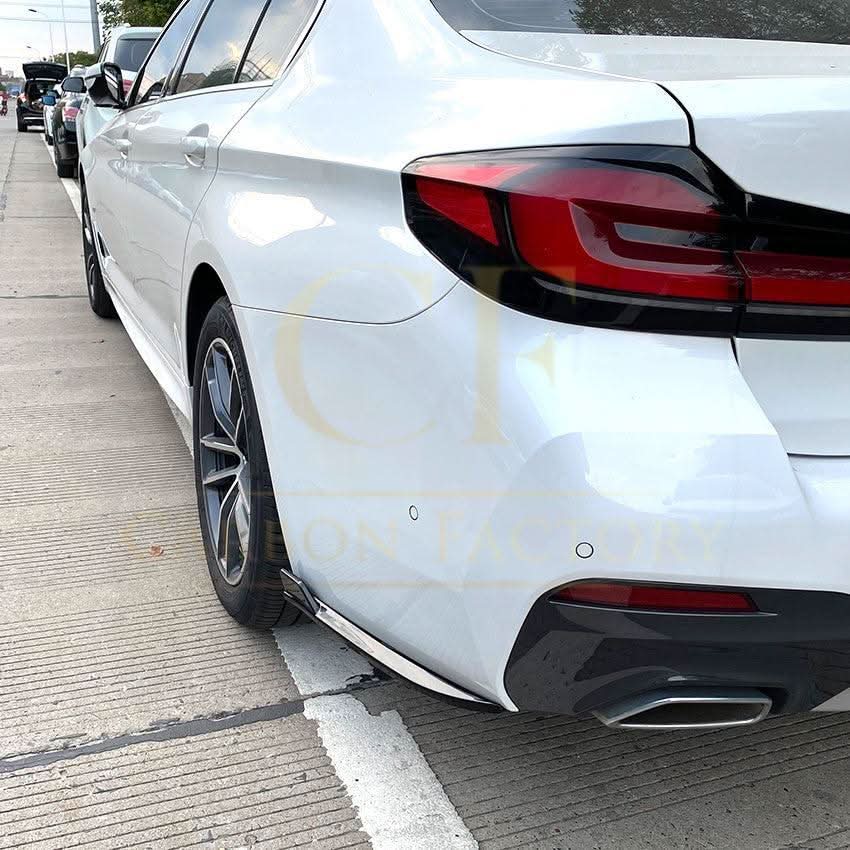 Gloss Black Rear Bumper Spats for BMW G30 G31 5 Series M Sport 17-24