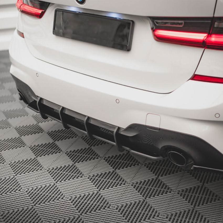 Gloss Black Rear Diffuser add on for BMW 3 Series G20 G21 Pre-LCI 19-22