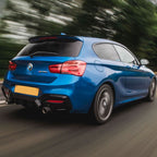 Gloss Black Rear Diffuser Dual Exhaust for BMW F20 1 Series LCI 15-19