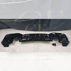 Gloss Black Rear Diffuser Dual Exhaust for BMW F20 1 Series LCI 15-19
