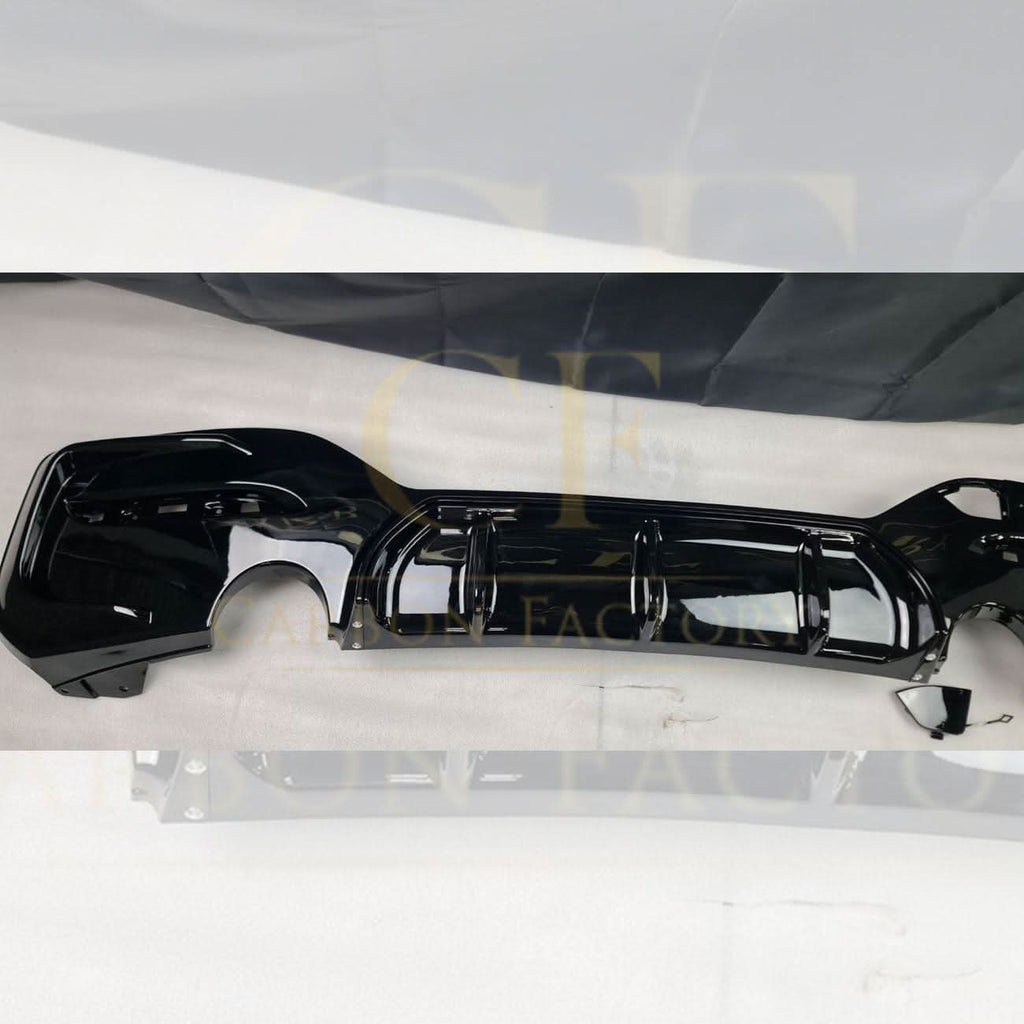 Gloss Black Rear Diffuser Dual Exhaust for BMW F20 1 Series LCI 15-19