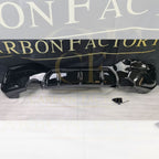 Gloss Black Rear Diffuser Dual Exhaust for BMW F20 1 Series LCI 15-19