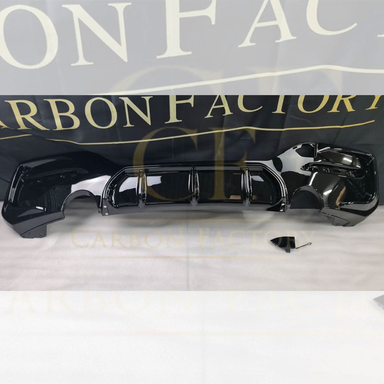 Gloss Black Rear Diffuser Dual Exhaust for BMW F20 1 Series LCI 15-19