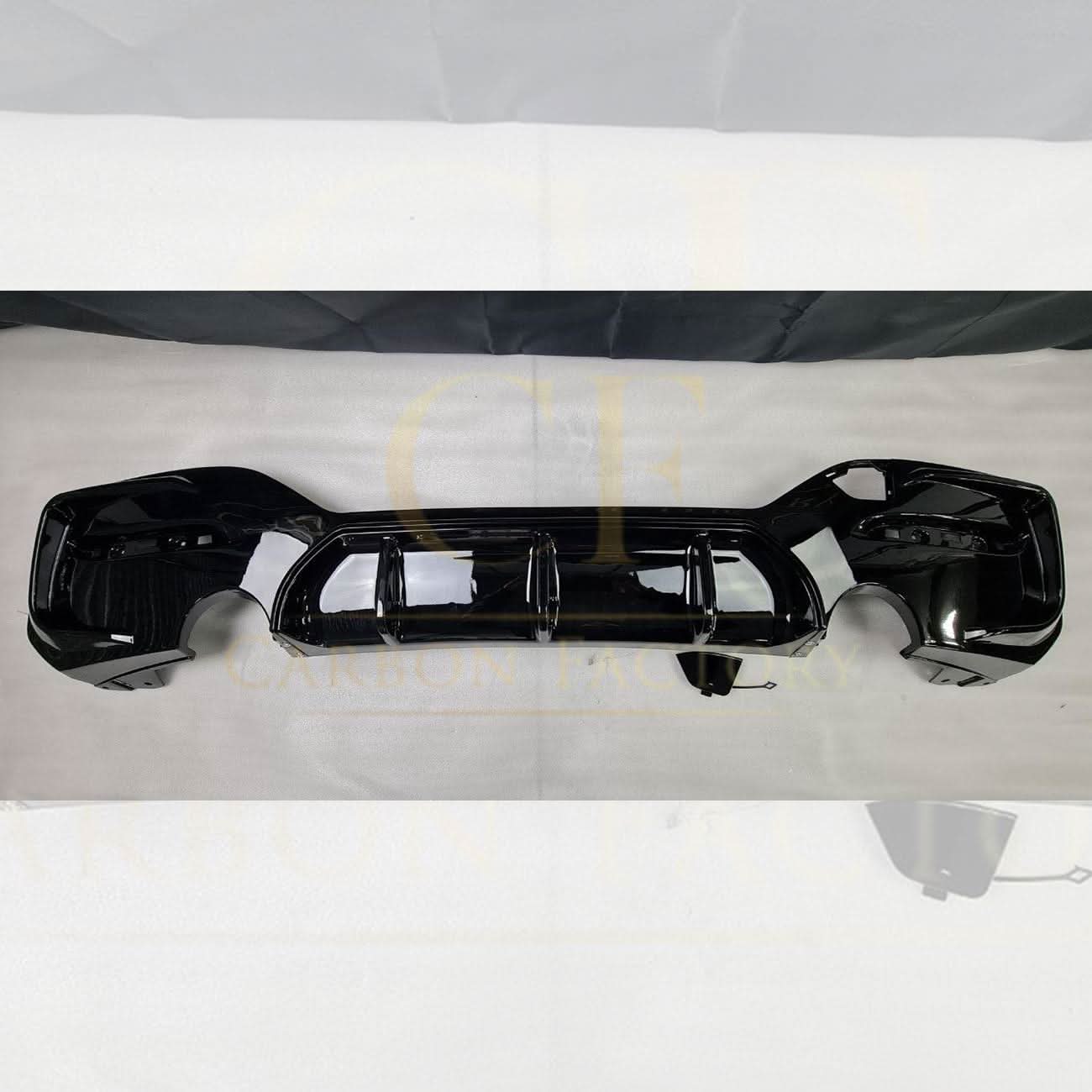 Gloss Black Rear Diffuser Dual Exhaust for BMW F20 1 Series LCI 15-19