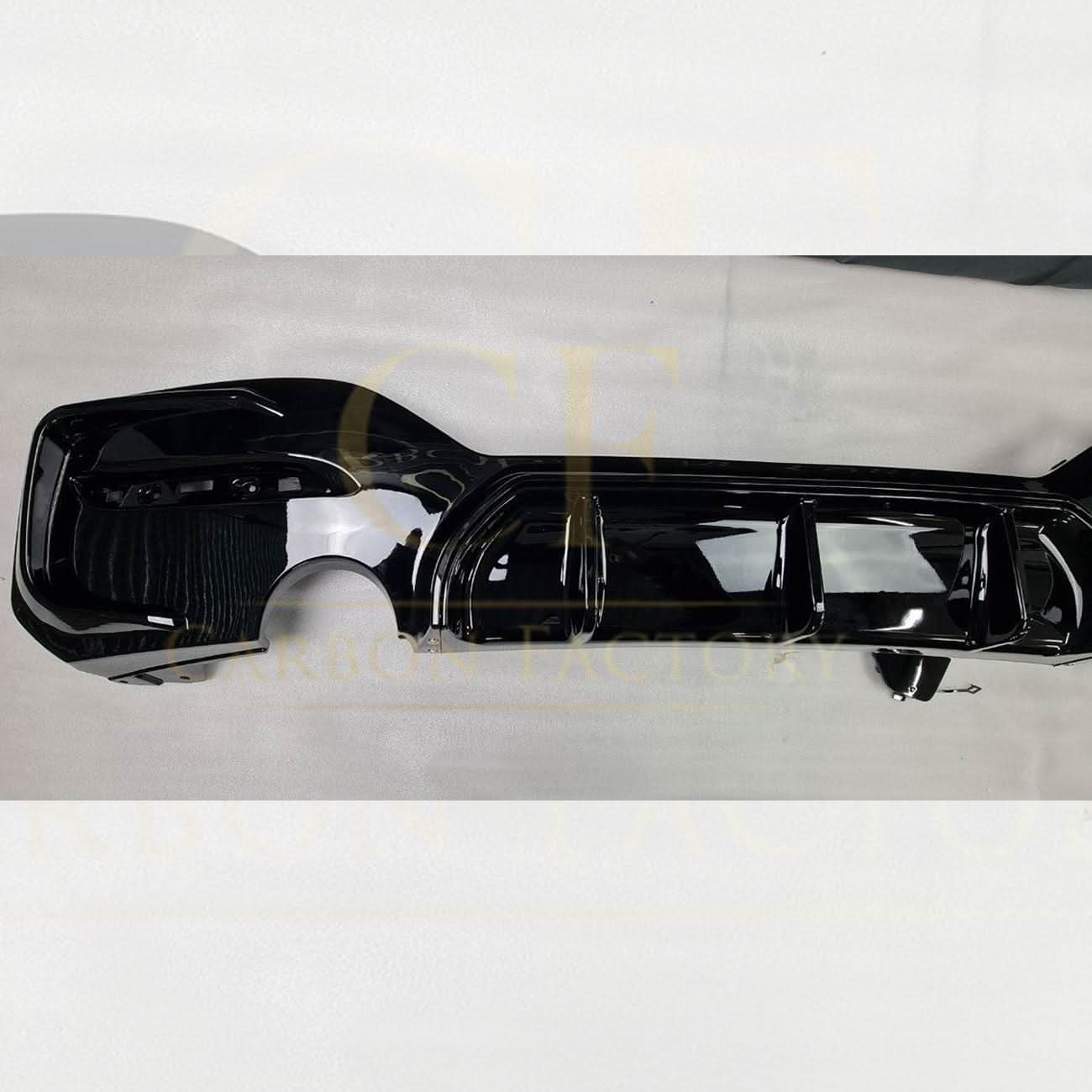 Gloss Black Rear Diffuser Dual Exhaust for BMW F20 1 Series LCI 15-19