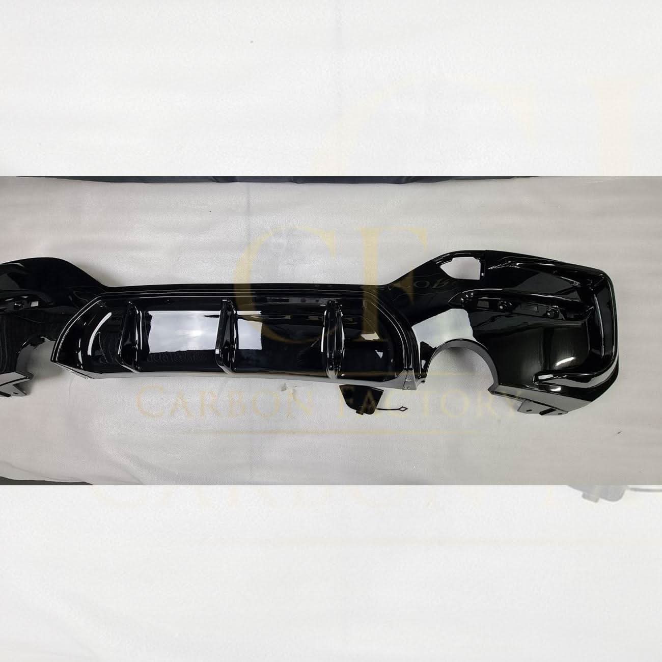 Gloss Black Rear Diffuser Dual Exhaust for BMW F20 1 Series LCI 15-19