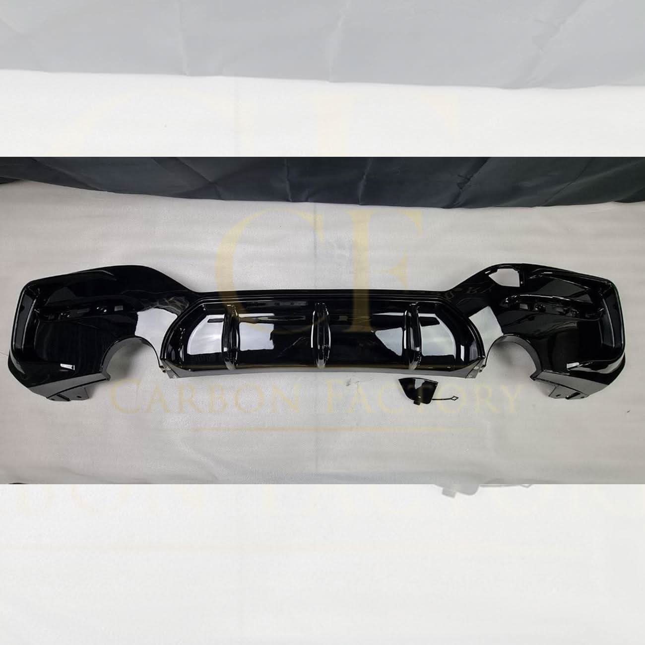 Gloss Black Rear Diffuser Dual Exhaust for BMW F20 1 Series LCI 15-19