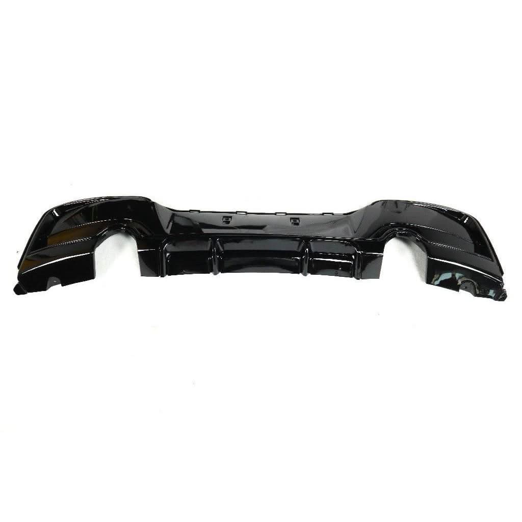 Gloss Black Rear Diffuser Dual Exhaust for BMW F20 1 Series Pre-LCI 12-14