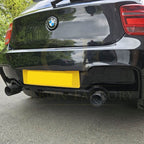 Gloss Black Rear Diffuser Dual Exhaust for BMW F20 1 Series Pre-LCI 12-14