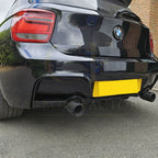 Gloss Black Rear Diffuser Dual Exhaust for BMW F20 1 Series Pre-LCI 12-14
