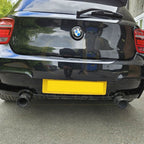 Gloss Black Rear Diffuser Dual Exhaust for BMW F20 1 Series Pre-LCI 12-14