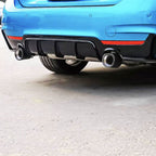 Gloss Black Rear Diffuser Dual Exhaust for BMW F32 F33 F36 4 Series 14-20