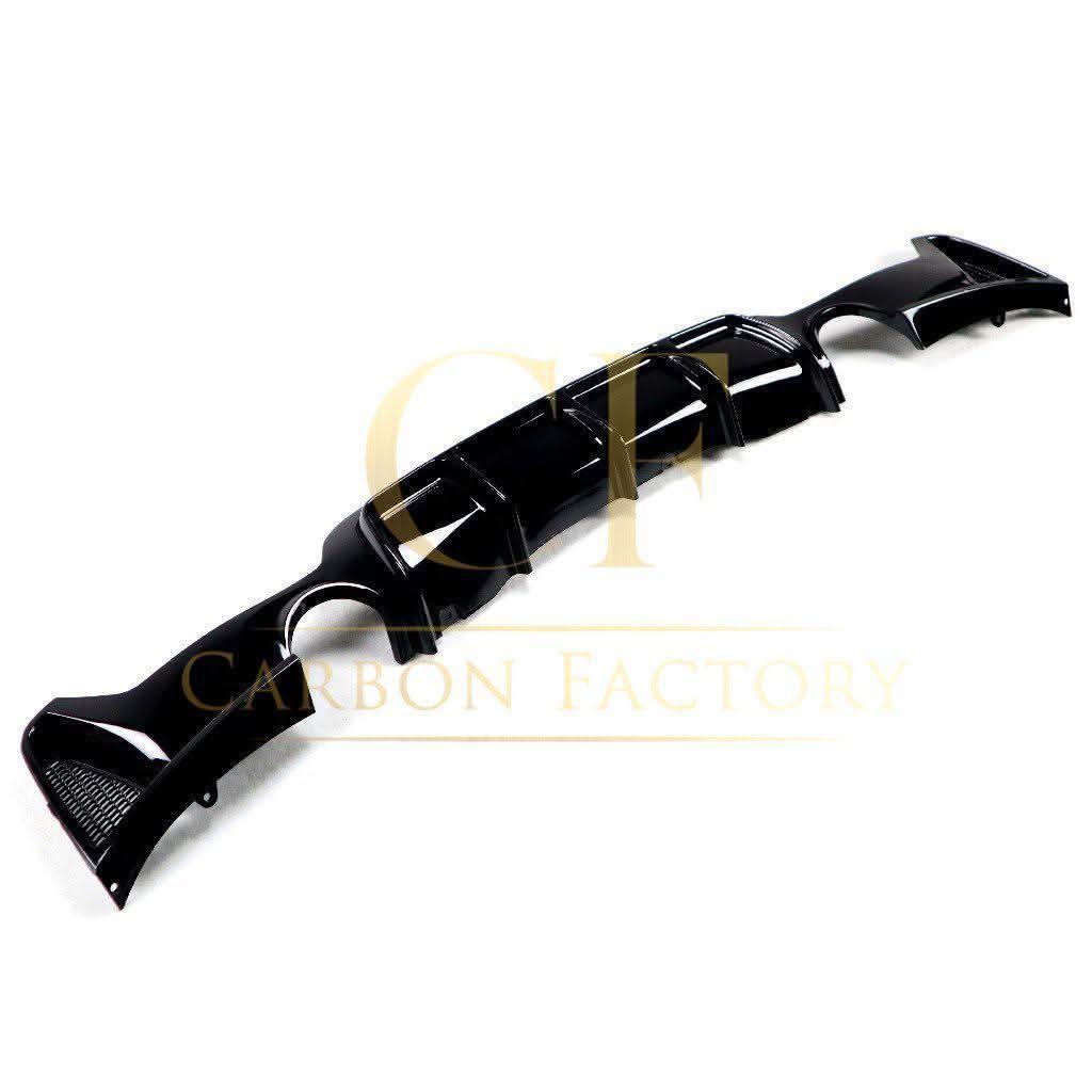 Gloss Black Rear Diffuser Dual Exhaust for BMW F32 F33 F36 4 Series 14-20