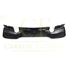 Gloss Black Rear Diffuser Dual Exhaust with LED for BMW F20 1 Series Pre-LCI 12-14