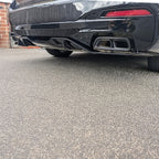 Gloss Black Rear Diffuser for BMW G30 G31 5 Series M Sport 540 550 17-24