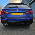 Gloss Black Rear Diffuser for BMW G30 G31 5 Series M Sport 540 550 17-24