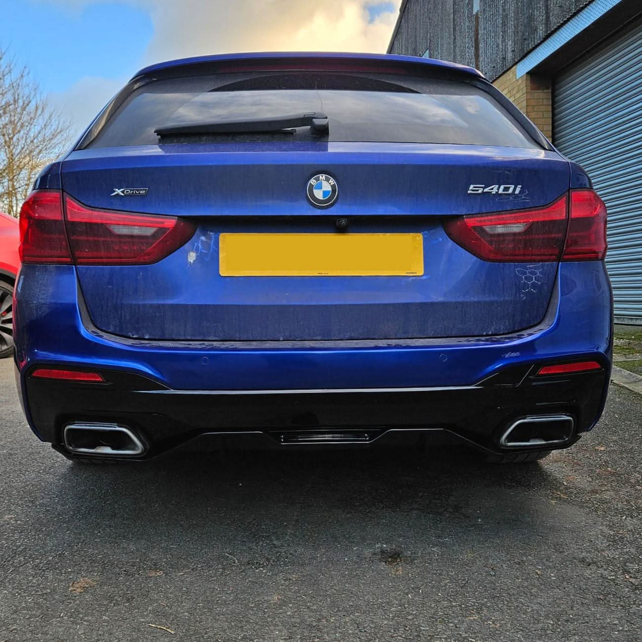 Gloss Black Rear Diffuser for BMW G30 G31 5 Series M Sport 540 550 17-24