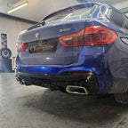 Gloss Black Rear Diffuser for BMW G30 G31 5 Series M Sport 540 550 17-24