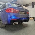 Gloss Black Rear Diffuser for BMW G30 G31 5 Series M Sport 540 550 17-24
