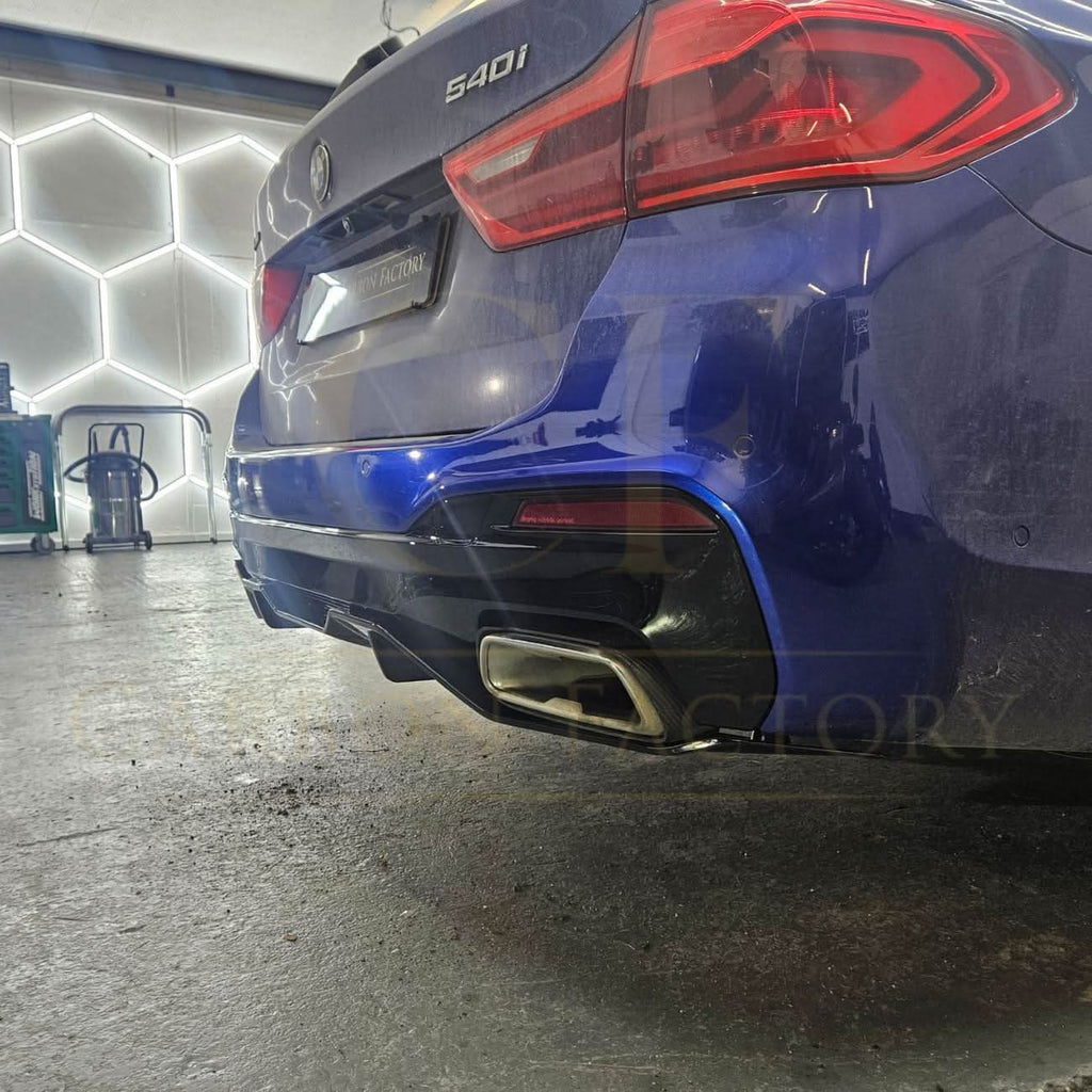 Gloss Black Rear Diffuser for BMW G30 G31 5 Series M Sport 540 550 17-24