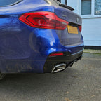 Gloss Black Rear Diffuser for BMW G30 G31 5 Series M Sport 540 550 17-24
