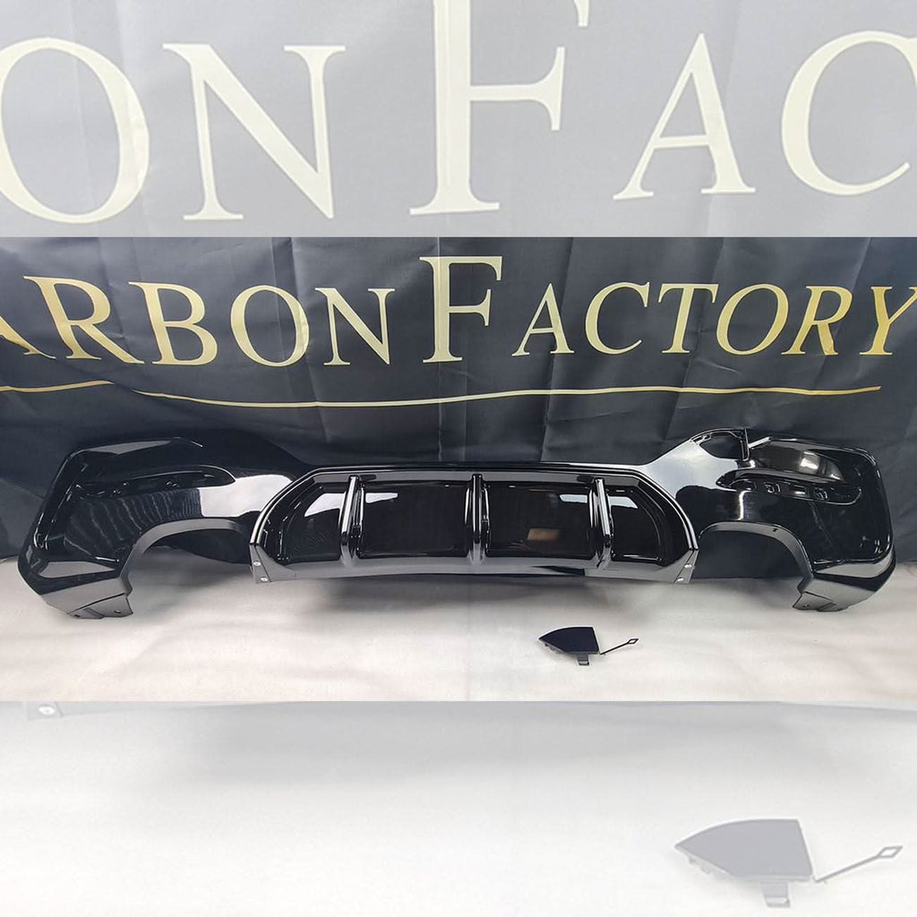 Gloss Black Rear Diffuser Quad Exhaust for BMW F20 1 Series LCI 15-19