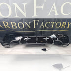 Gloss Black Rear Diffuser Quad Exhaust for BMW F20 1 Series LCI 15-19