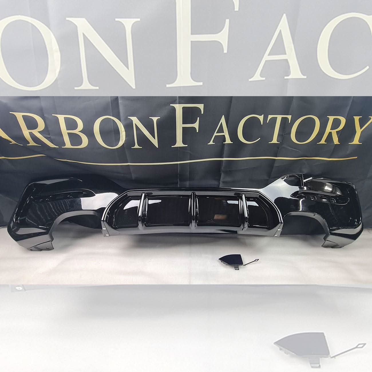 Gloss Black Rear Diffuser Quad Exhaust for BMW F20 1 Series LCI 15-19