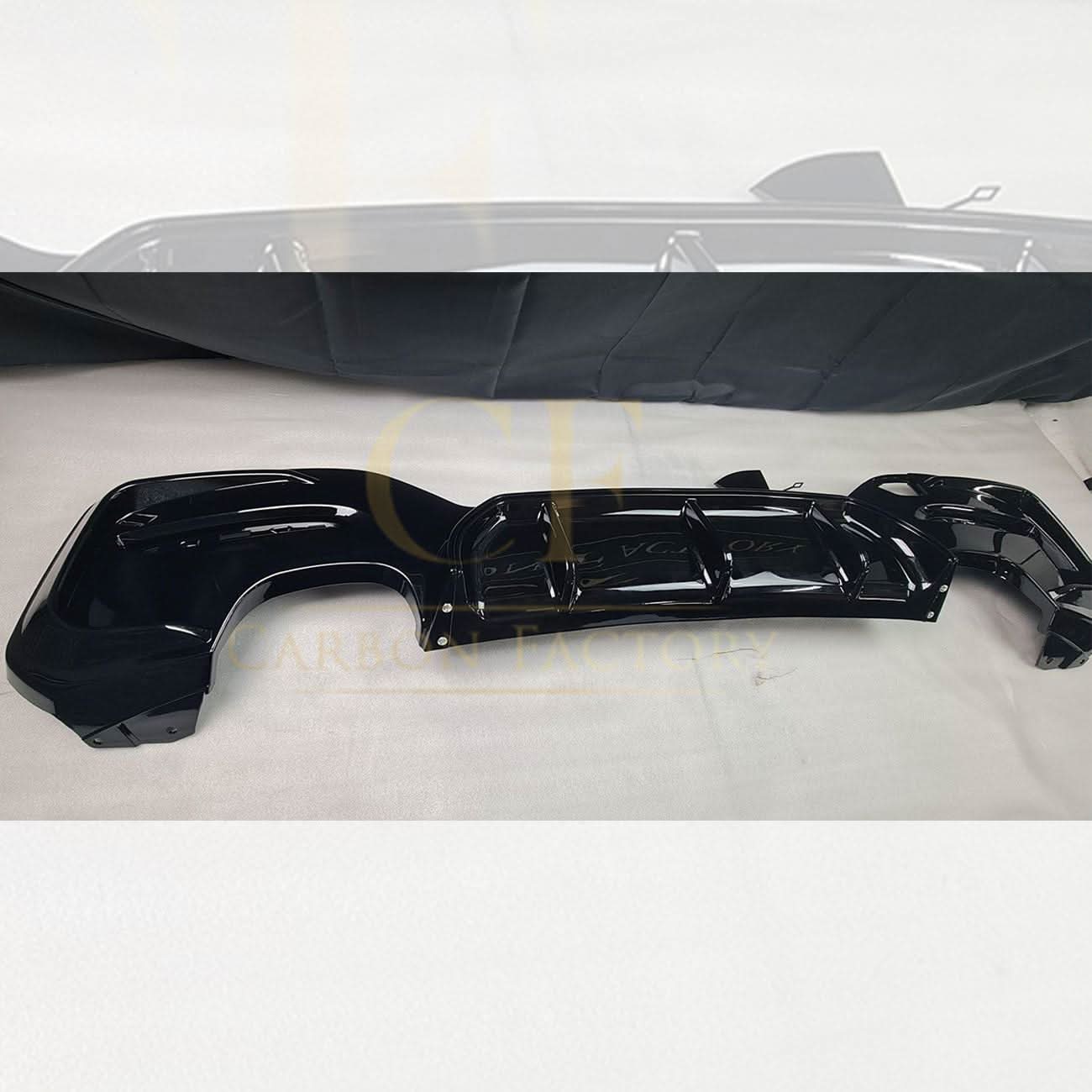 Gloss Black Rear Diffuser Quad Exhaust for BMW F20 1 Series LCI 15-19