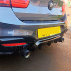 Gloss Black Rear Diffuser Quad Exhaust for BMW F20 1 Series LCI 15-19
