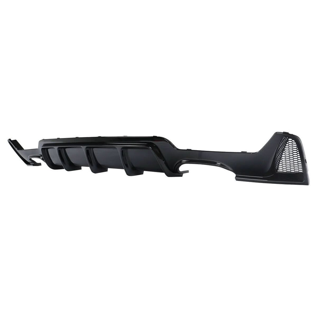 Gloss Black Rear Diffuser Quad Exhaust for BMW F32 F33 F36 4 Series 14-20