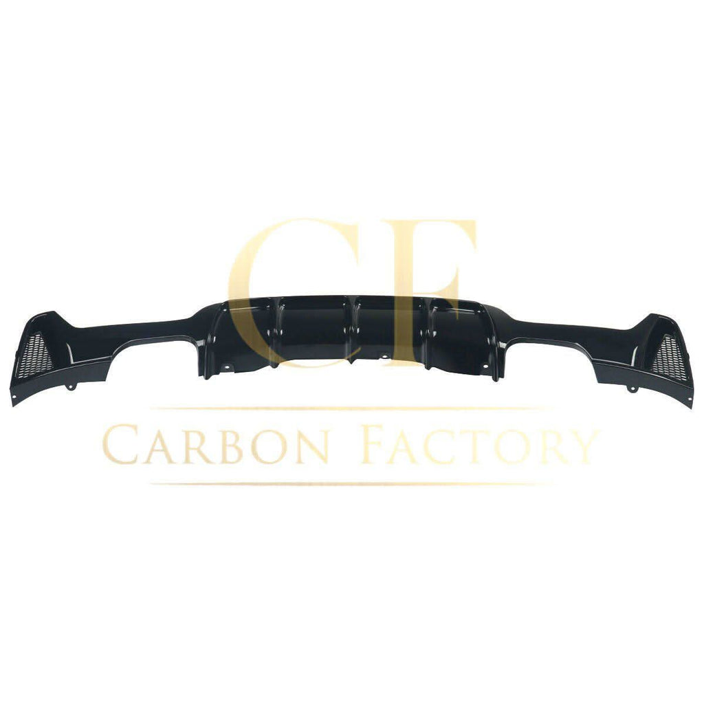 Gloss Black Rear Diffuser Quad Exhaust for BMW F32 F33 F36 4 Series 14-20
