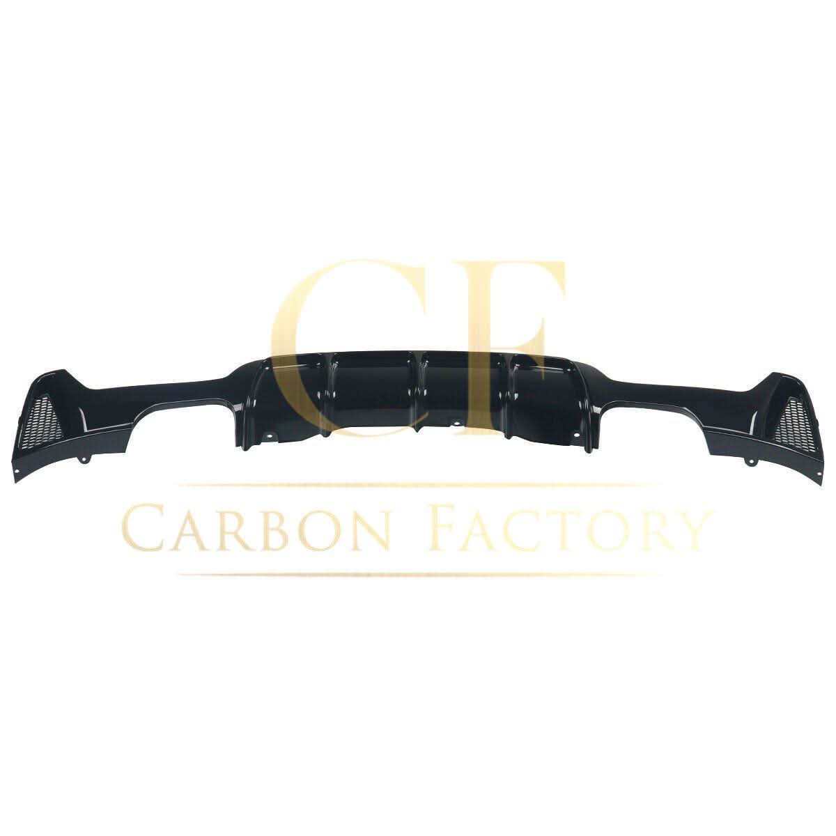 Gloss Black Rear Diffuser Quad Exhaust for BMW F32 F33 F36 4 Series 14-20