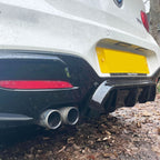 Gloss Black Rear Diffuser Twin Exhaust for BMW F20 1 Series LCI 15-19