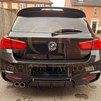 Gloss Black Rear Diffuser Twin Exhaust for BMW F20 1 Series LCI 15-19