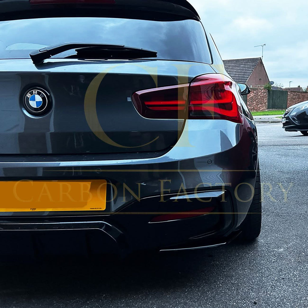 Gloss Black Rear Diffuser Twin Exhaust for BMW F20 1 Series LCI 15-19