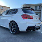 Gloss Black Rear Diffuser Twin Exhaust for BMW F20 1 Series LCI 15-19