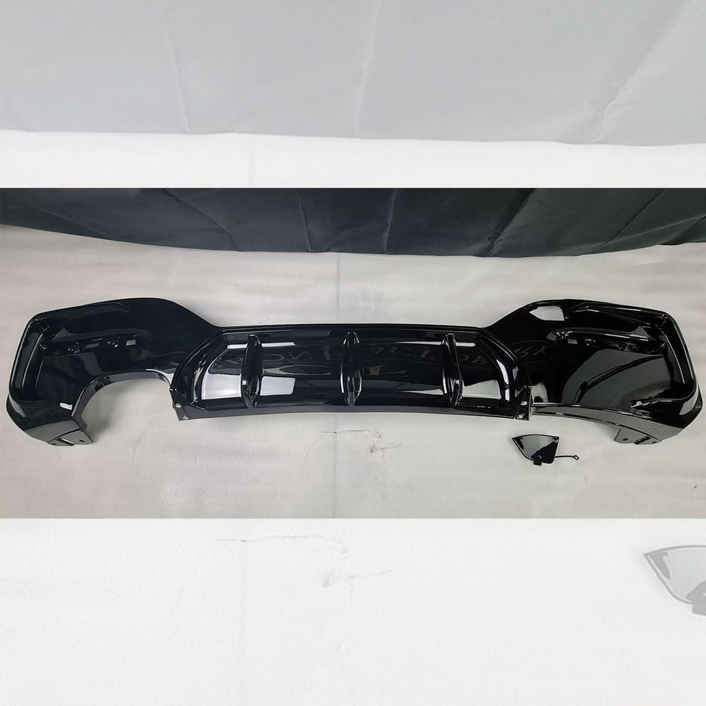 Gloss Black Rear Diffuser Twin Exhaust for BMW F20 1 Series LCI 15-19