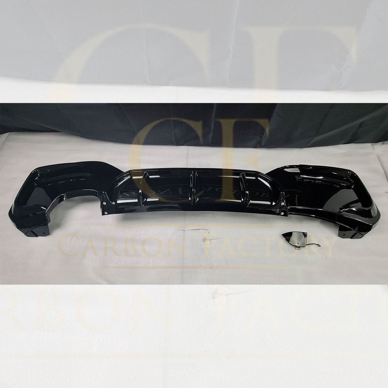 Gloss Black Rear Diffuser Twin Exhaust for BMW F20 1 Series LCI 15-19