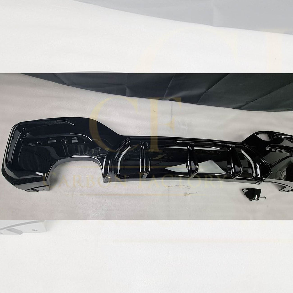 Gloss Black Rear Diffuser Twin Exhaust for BMW F20 1 Series LCI 15-19