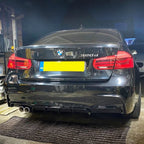 Gloss Black Rear Diffuser Twin Exhaust for BMW F30 F31 3 Series 12-19